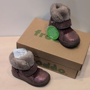 Kids' Glittery Purple Boots